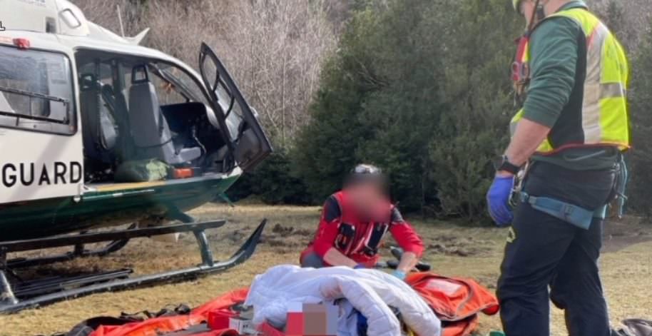 La Guardia Civil rescata a un montañero tras caer 200 metros en el Aspe